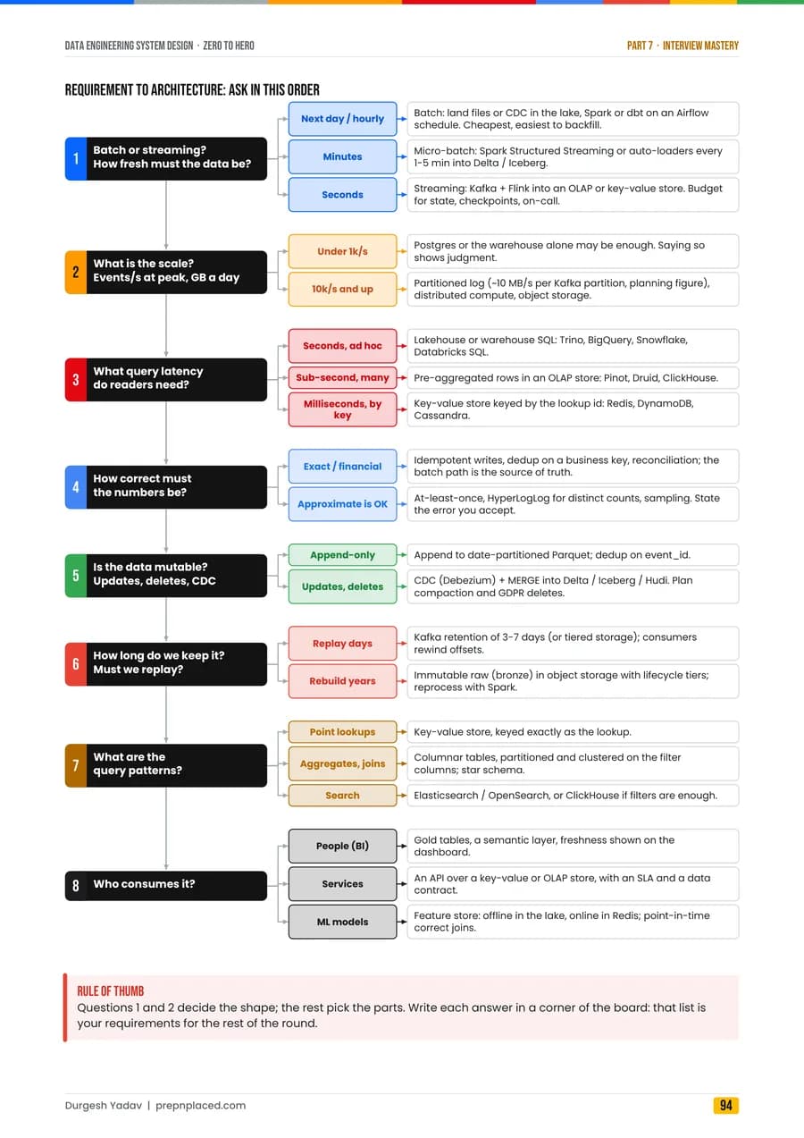 Data Engineering System Design: Zero to Hero, page 94