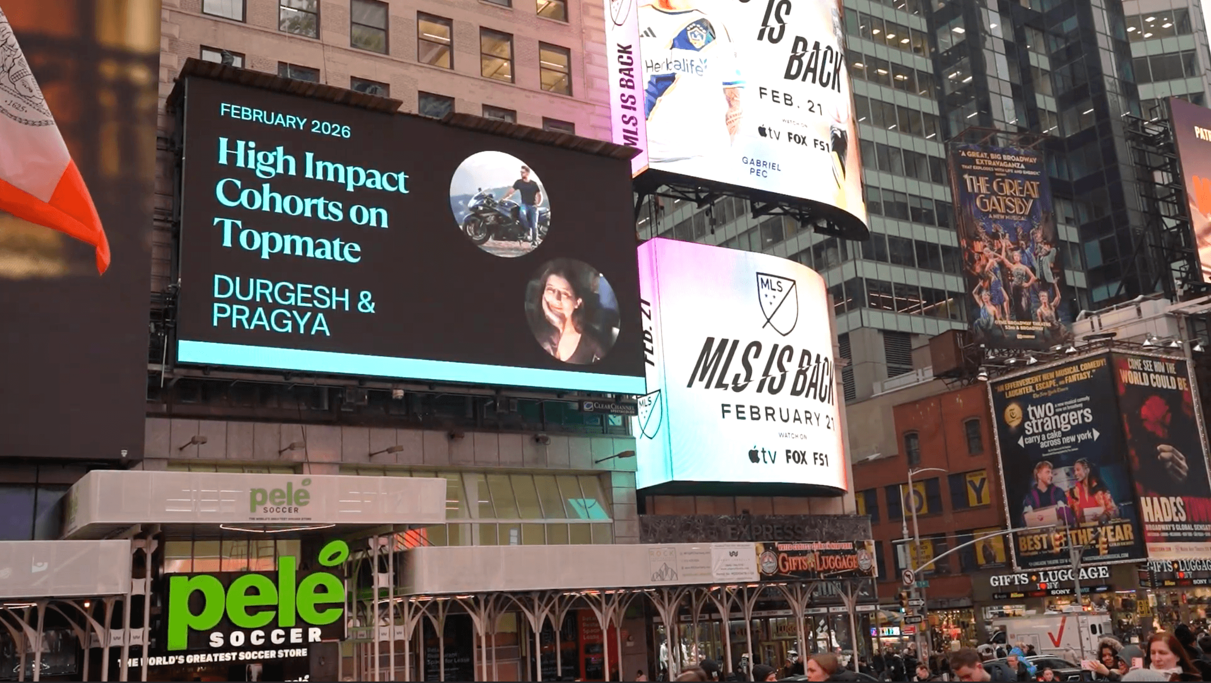 PrepNPlaced cohort featured on Times Square billboard