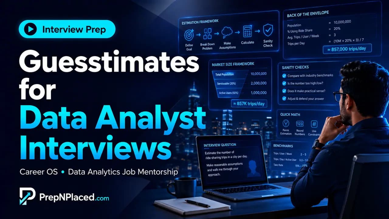 Guesstimates for Data Analyst Interviews thumbnail