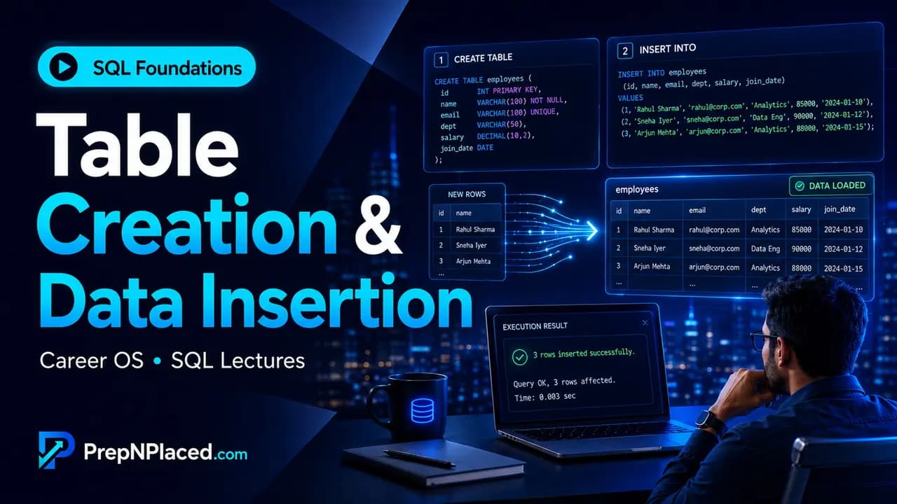 Table Creation & Data Insertion thumbnail