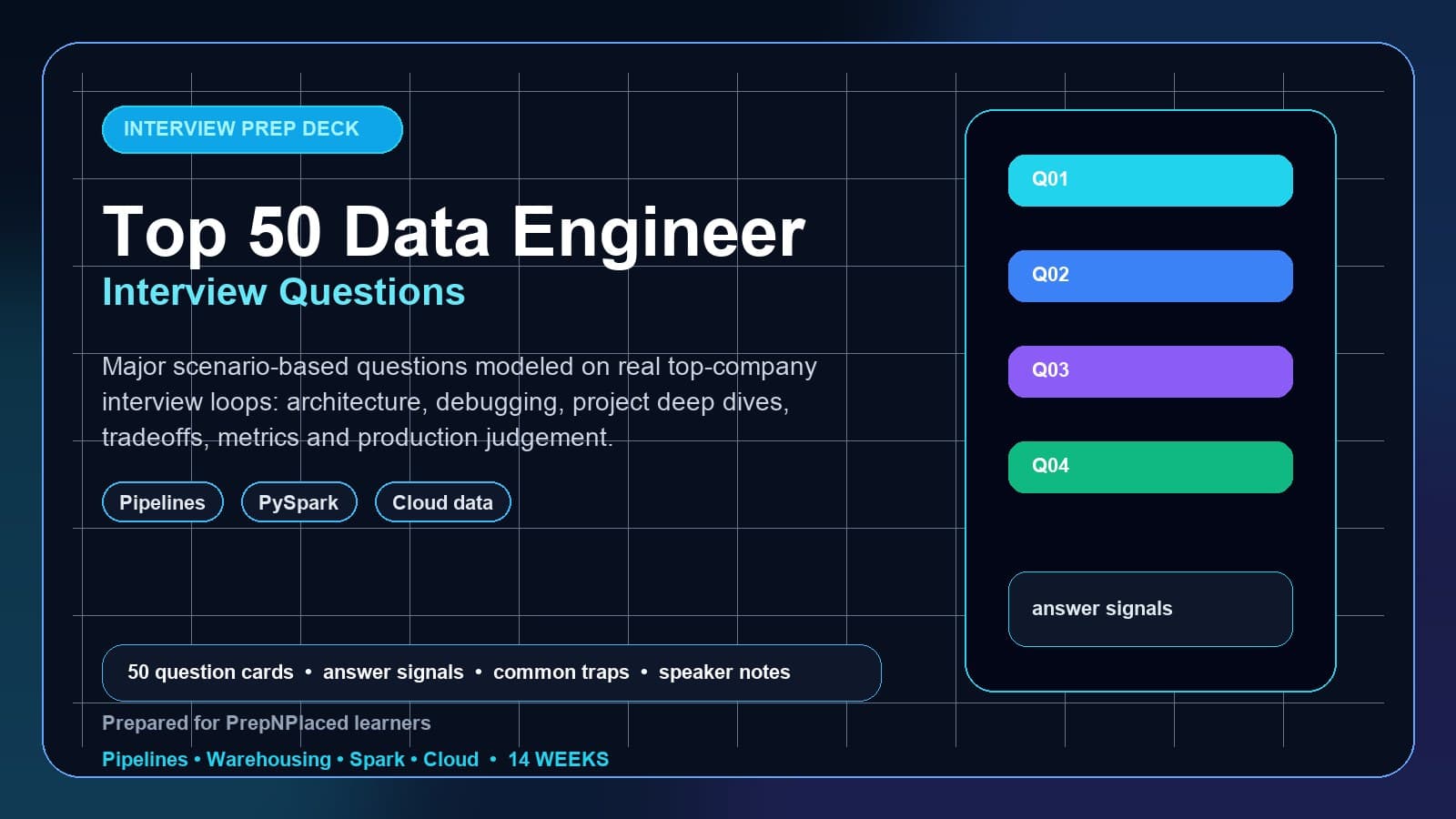 Data Engineer interview deck first-slide preview