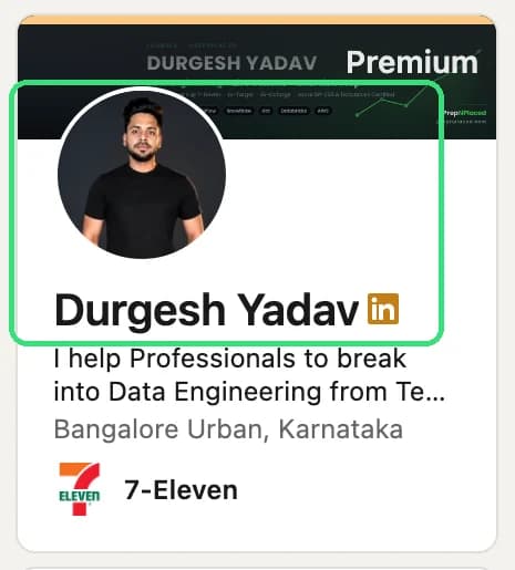 Step 1: Open your profile