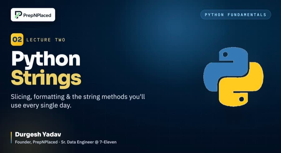 Python Strings — webinar recording
