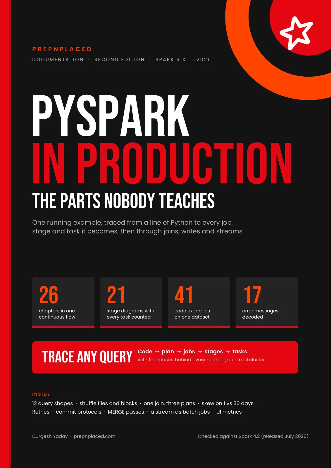 First page of PySpark in Production — The Parts Nobody Teaches